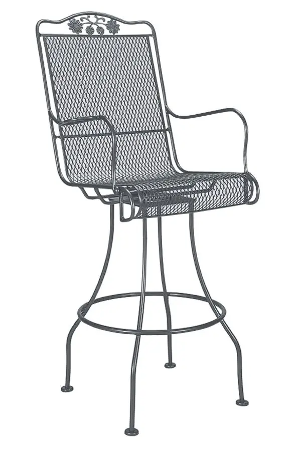 Woodard Briarwood Swivel Bar Stool – Ergonomic Outdoor Seating