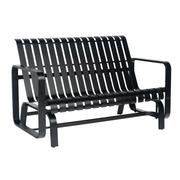 Woodard Colfax Love Seat Glider – Smooth Rocking Patio Bench