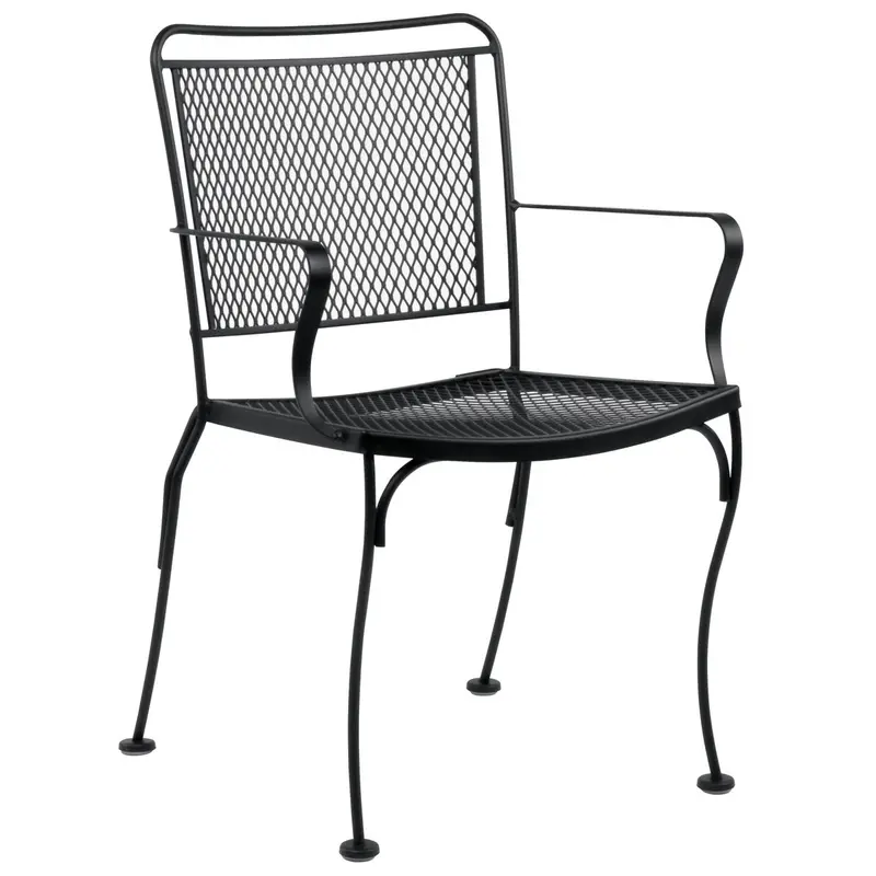 Woodard Constantine Stackable Aluminum Dining Armchair