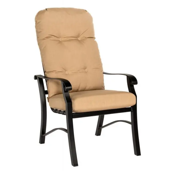 Woodard Cortland Cushioned High-Back Dining Armchair