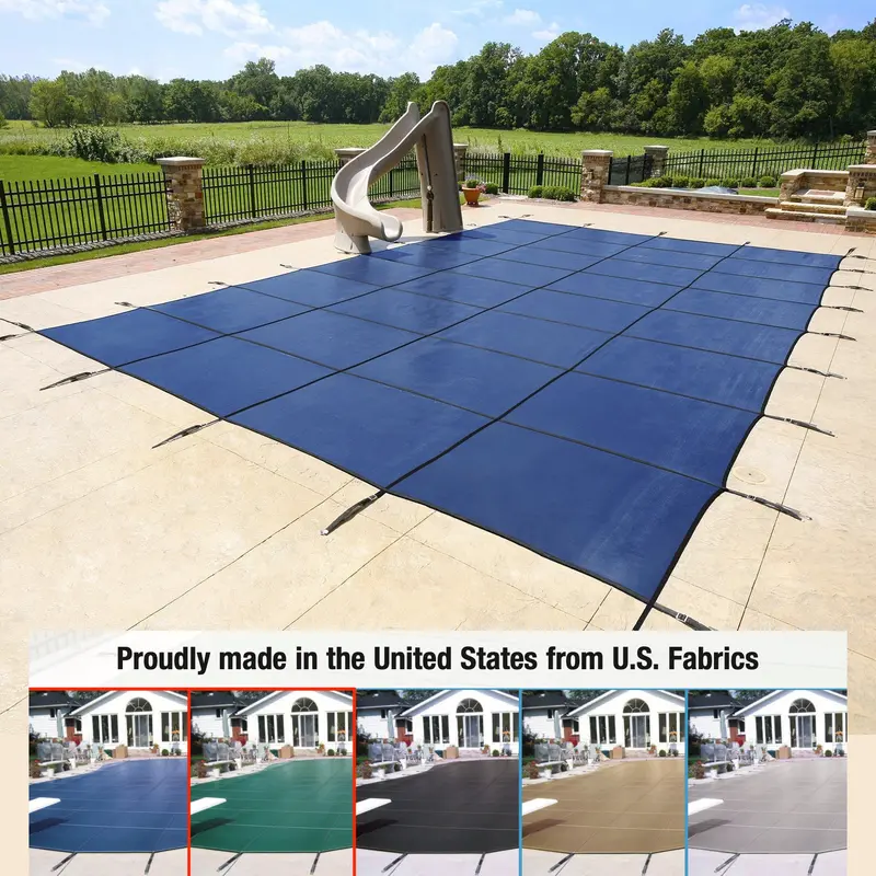 Yard Guard Deck-Lock Standard Mesh Safety Cover for Rectangular In-Ground Pools