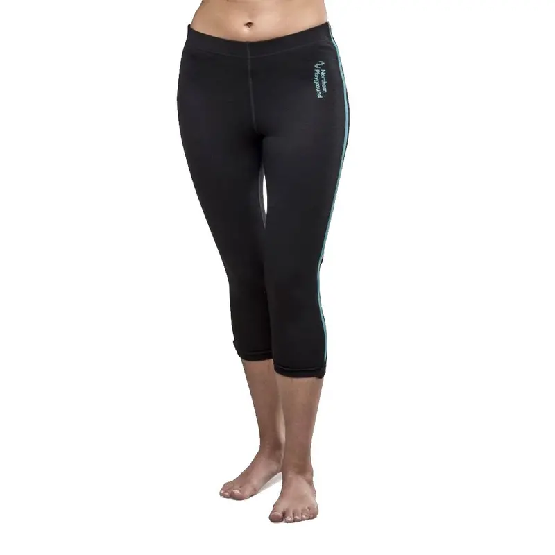 Ziplongs 3/4-Length Merino Wool Leggings for Women